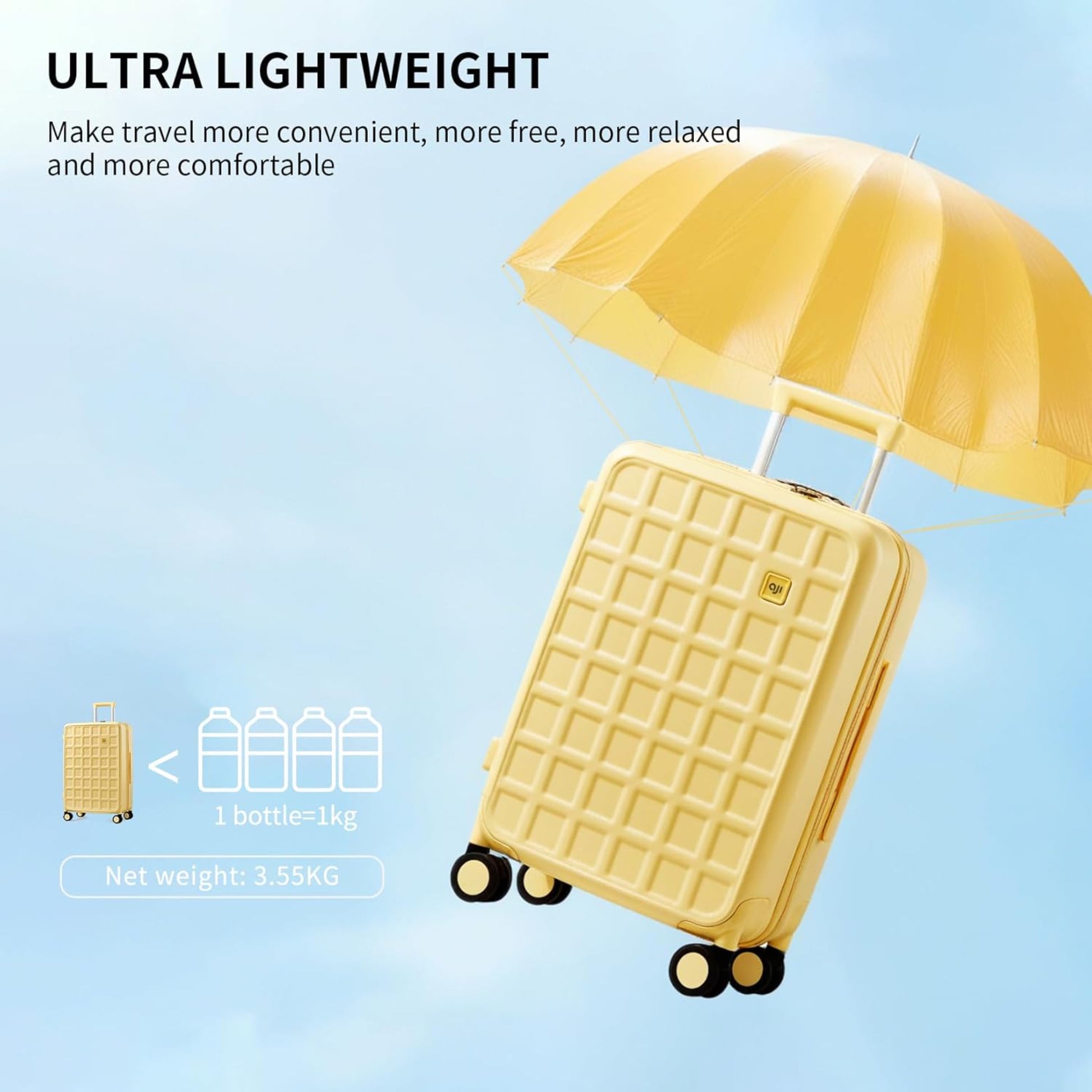 Luggage Suitcases 20, 24, 26 Inch with 8 Spinner Wheels, 100% PC Hard Shell travel luggage Suitcases