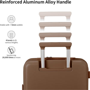Luggage Suitcases 20, 24, 26 Inch with 8 Spinner Wheels, 100% PC Hard Shell travel luggage Suitcases