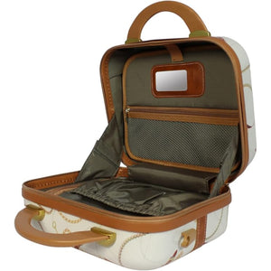 Vintage Style 2 Piece Luggage Set Hardside Carry-on Retro Train Case Spinner
