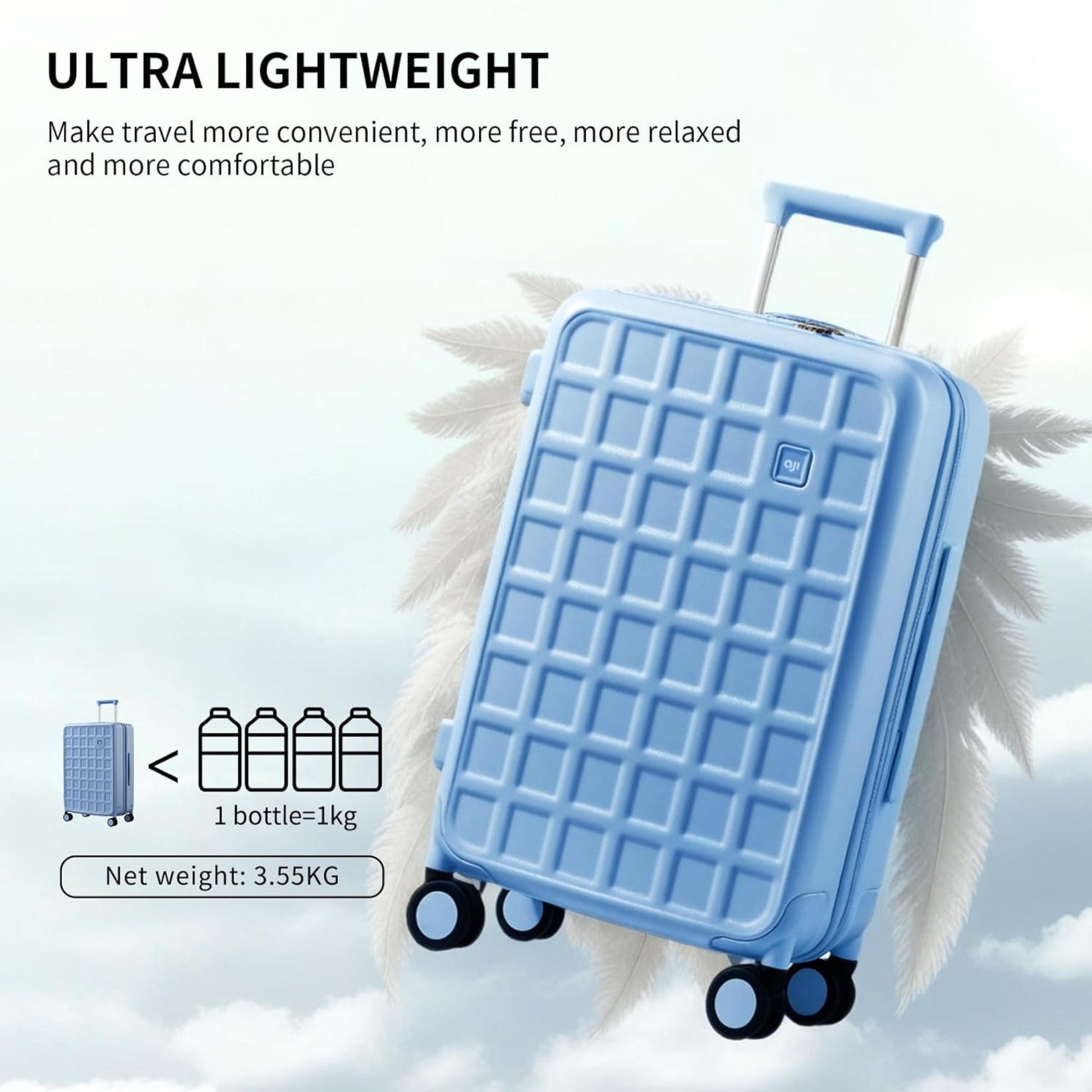 Luggage Suitcases 20, 24, 26 Inch with 8 Spinner Wheels, 100% PC Hard Shell travel luggage Suitcases