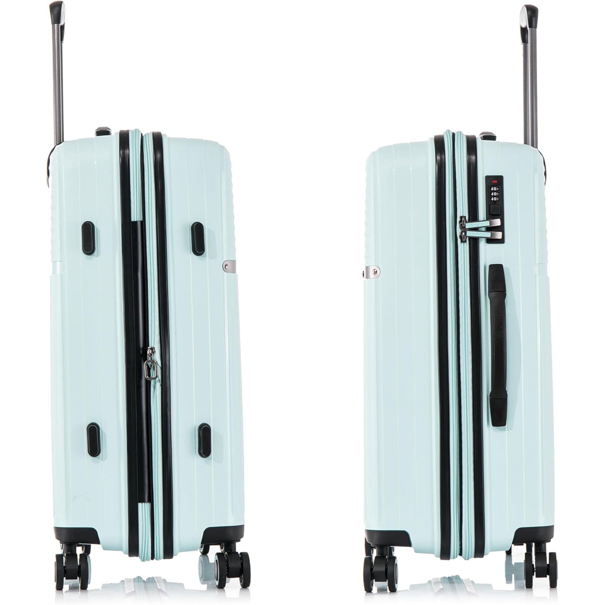 Cabin / Carry-On Expandable Size Suitcase PP Hard Side Luggage Trolley