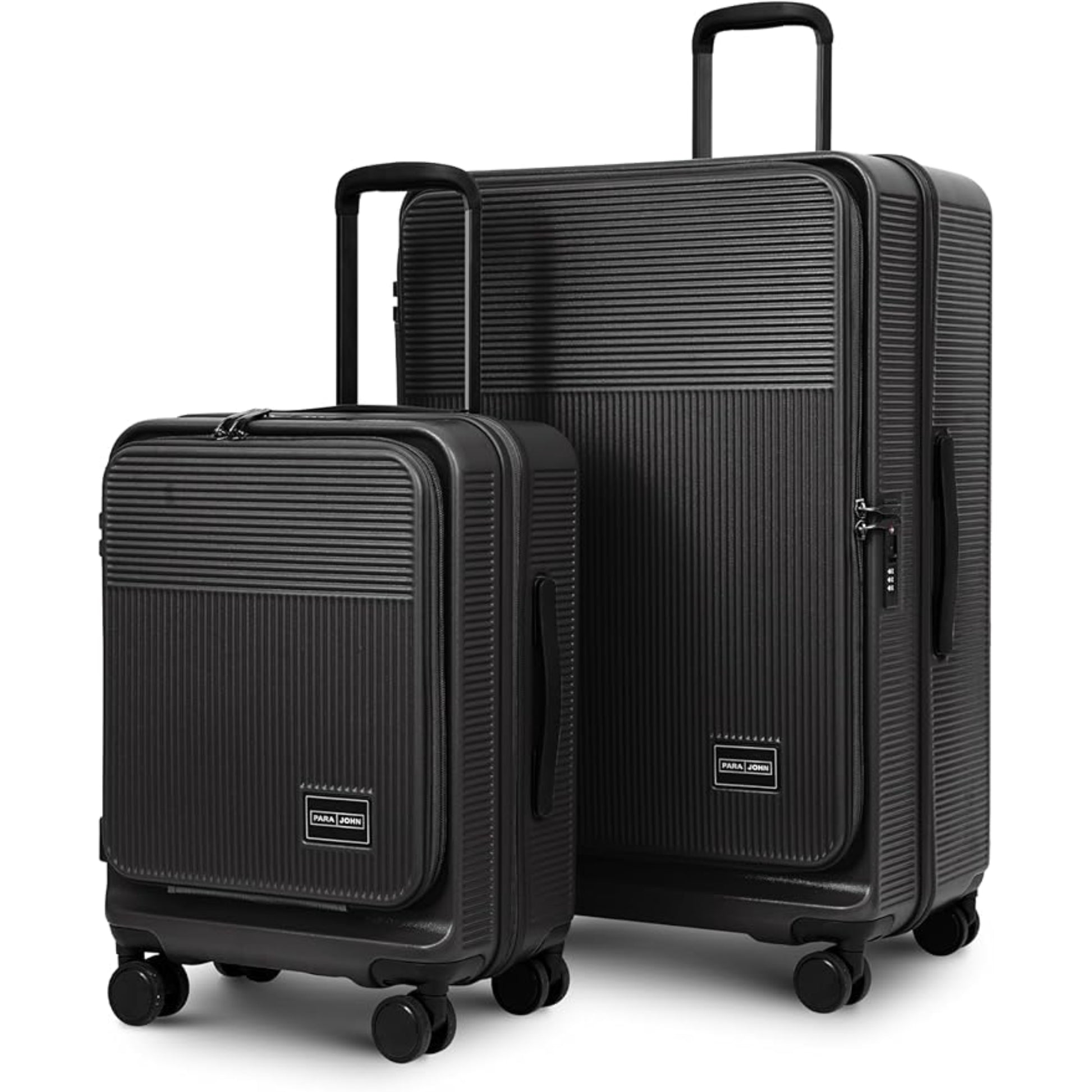 Set of 2 Luggage | Small 10KG & Large 30KG ABS+Polycarbonate 8 Wheel Trolley Hardsided Travel Suitcase