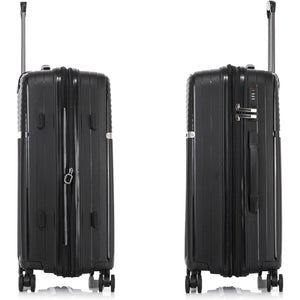 Cabin / Carry-On Expandable Size Suitcase PP Hard Side Luggage Trolley