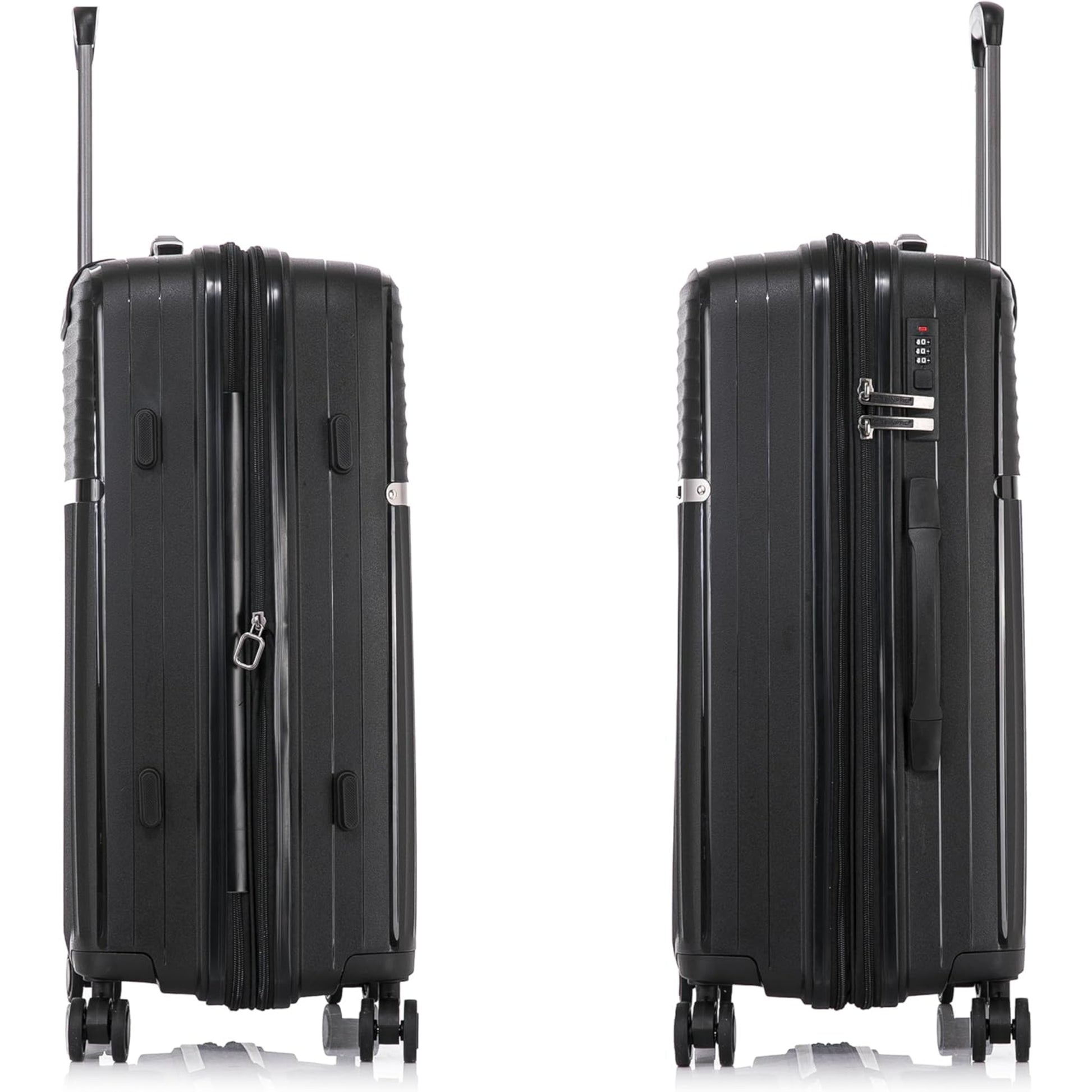 Cabin / Carry-On Expandable Size Suitcase PP Hard Side Luggage Trolley