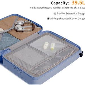 Luggage Suitcases 20, 24, 26 Inch with 8 Spinner Wheels, 100% PC Hard Shell travel luggage Suitcases