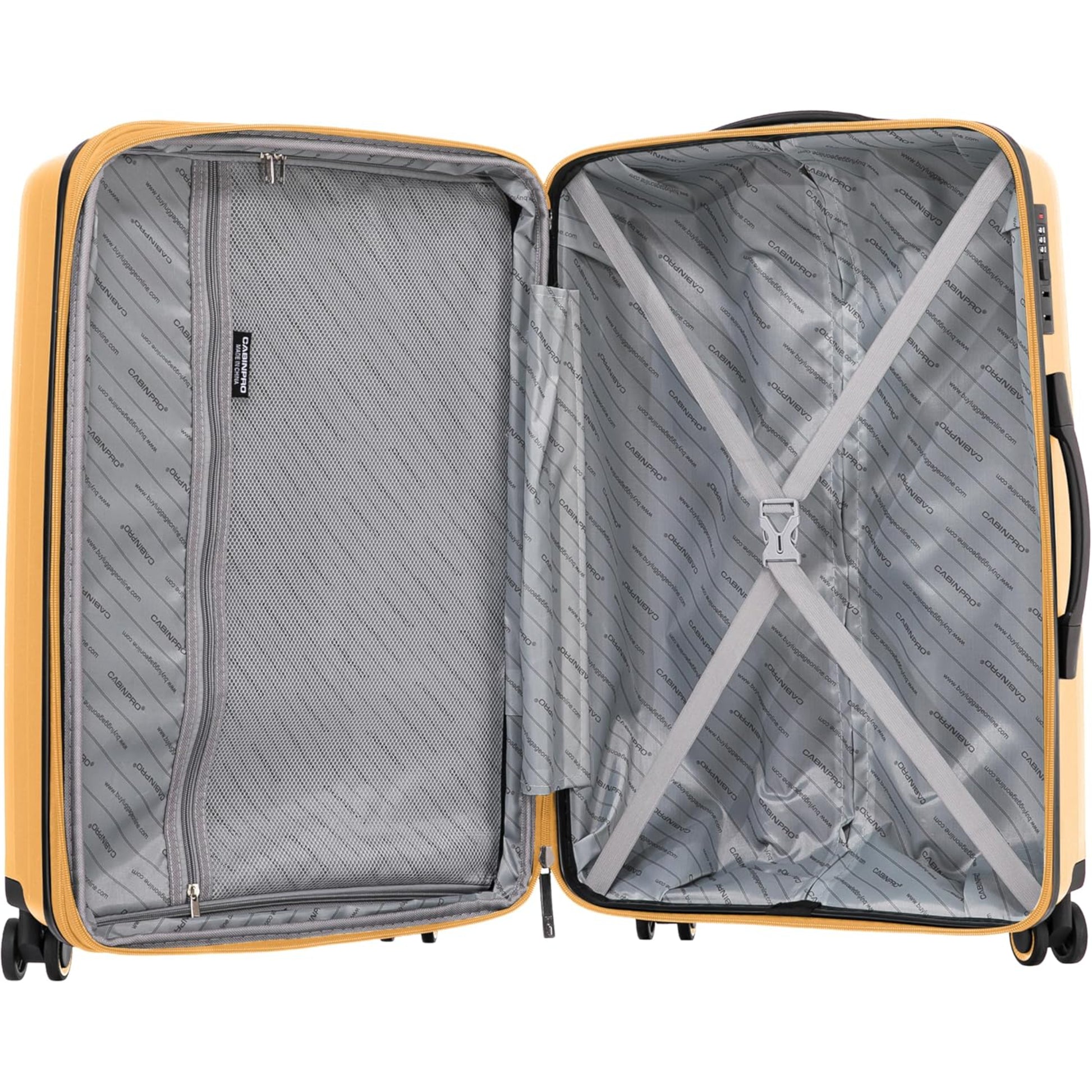 Cabin / Carry-On Expandable Size Suitcase PP Hard Side Luggage Trolley