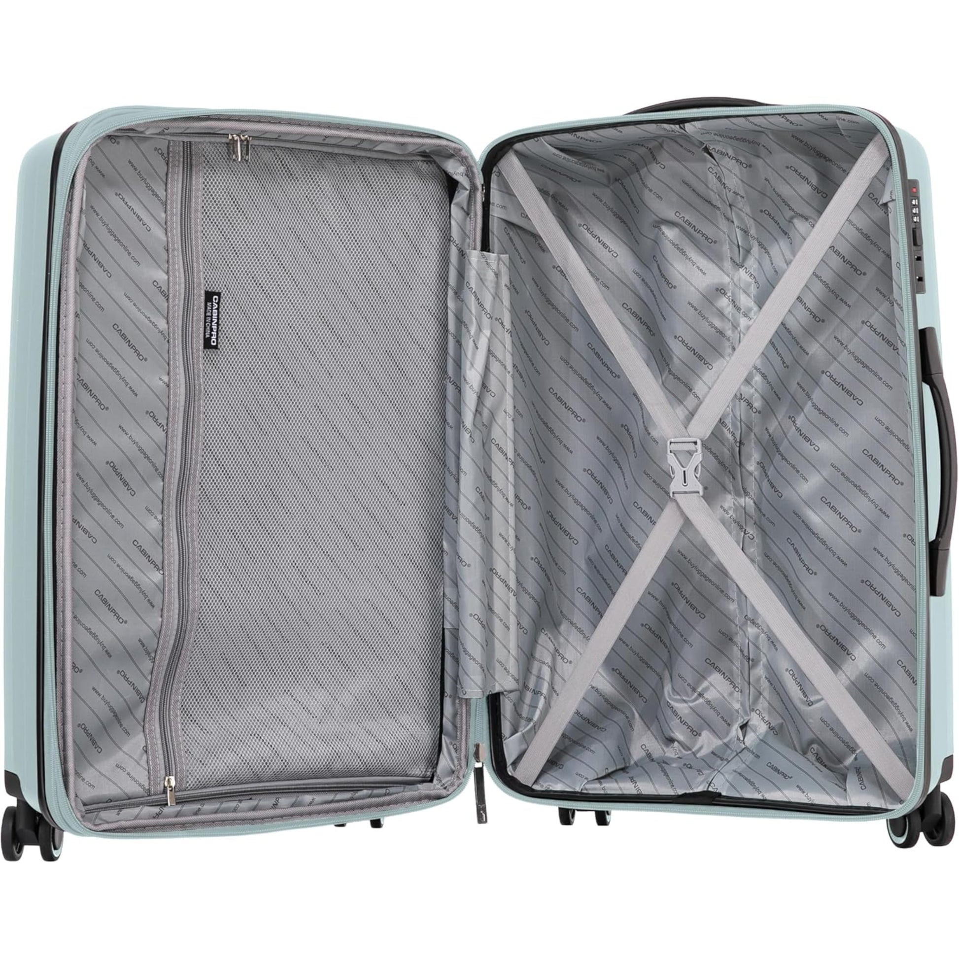 Cabin / Carry-On Expandable Size Suitcase PP Hard Side Luggage Trolley