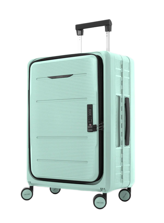 Cabin / Carry-On Foldable Size Suitcase ABS + PC Hard Side Luggage Trolley