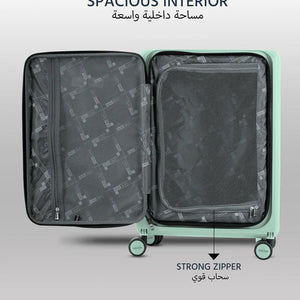 Cabin / Carry-On Foldable Size Suitcase ABS + PC Hard Side Luggage Trolley