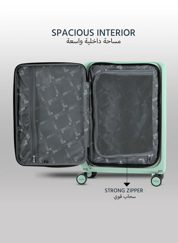 Cabin / Carry-On Foldable Size Suitcase ABS + PC Hard Side Luggage Trolley