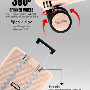 Cabin / Carry-On Foldable Size Suitcase ABS + PC Hard Side Luggage Trolley