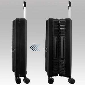 Cabin / Carry-On Foldable Size Suitcase ABS + PC Hard Side Luggage Trolley