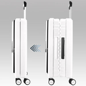 Cabin / Carry-On Foldable Size Suitcase ABS + PC Hard Side Luggage Trolley