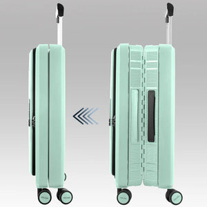 Cabin / Carry-On Foldable Size Suitcase ABS + PC Hard Side Luggage Trolley