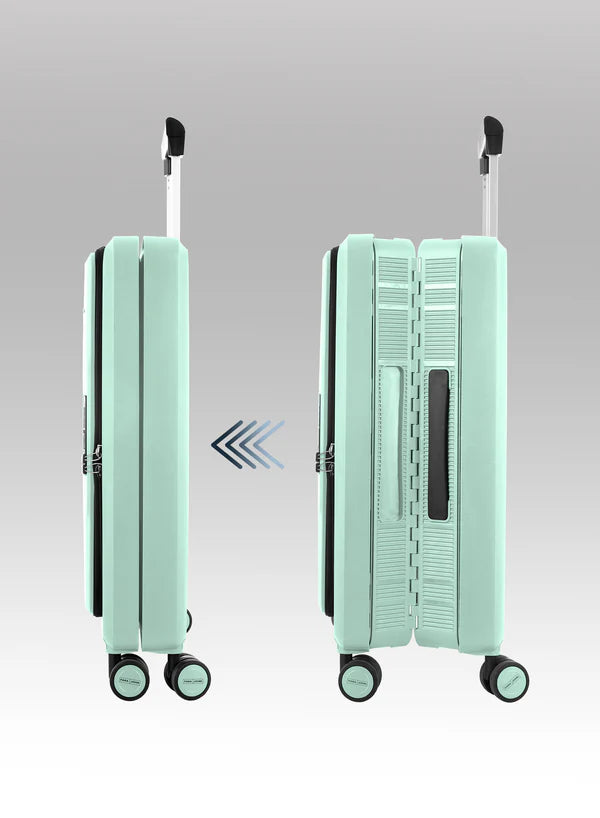 Cabin / Carry-On Foldable Size Suitcase ABS + PC Hard Side Luggage Trolley