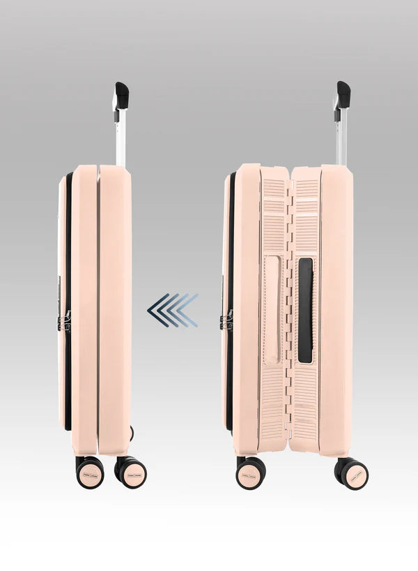 Cabin / Carry-On Foldable Size Suitcase ABS + PC Hard Side Luggage Trolley