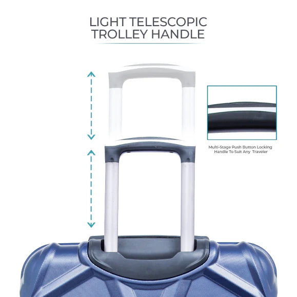 Cabin / Carry-On Size Suitcase ABS Hard Side Luggage Trolley