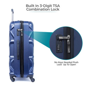 Cabin / Carry-On Size Suitcase ABS Hard Side Luggage Trolley
