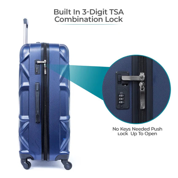 Cabin / Carry-On Size Suitcase ABS Hard Side Luggage Trolley