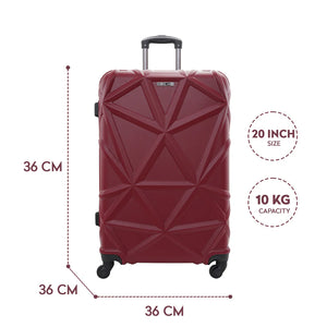 Cabin / Carry-On Size Suitcase ABS Hard Side Luggage Trolley