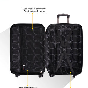 Cabin / Carry-On Size Suitcase ABS Hard Side Luggage Trolley