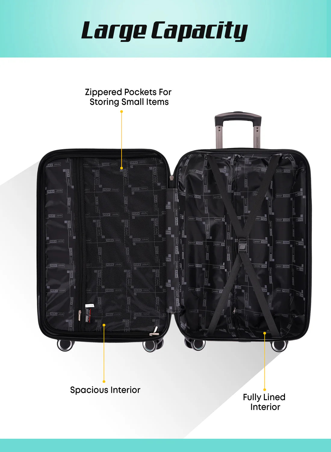 Cabin / Carry-On Size Suitcase ABS Hard Side Luggage Trolley