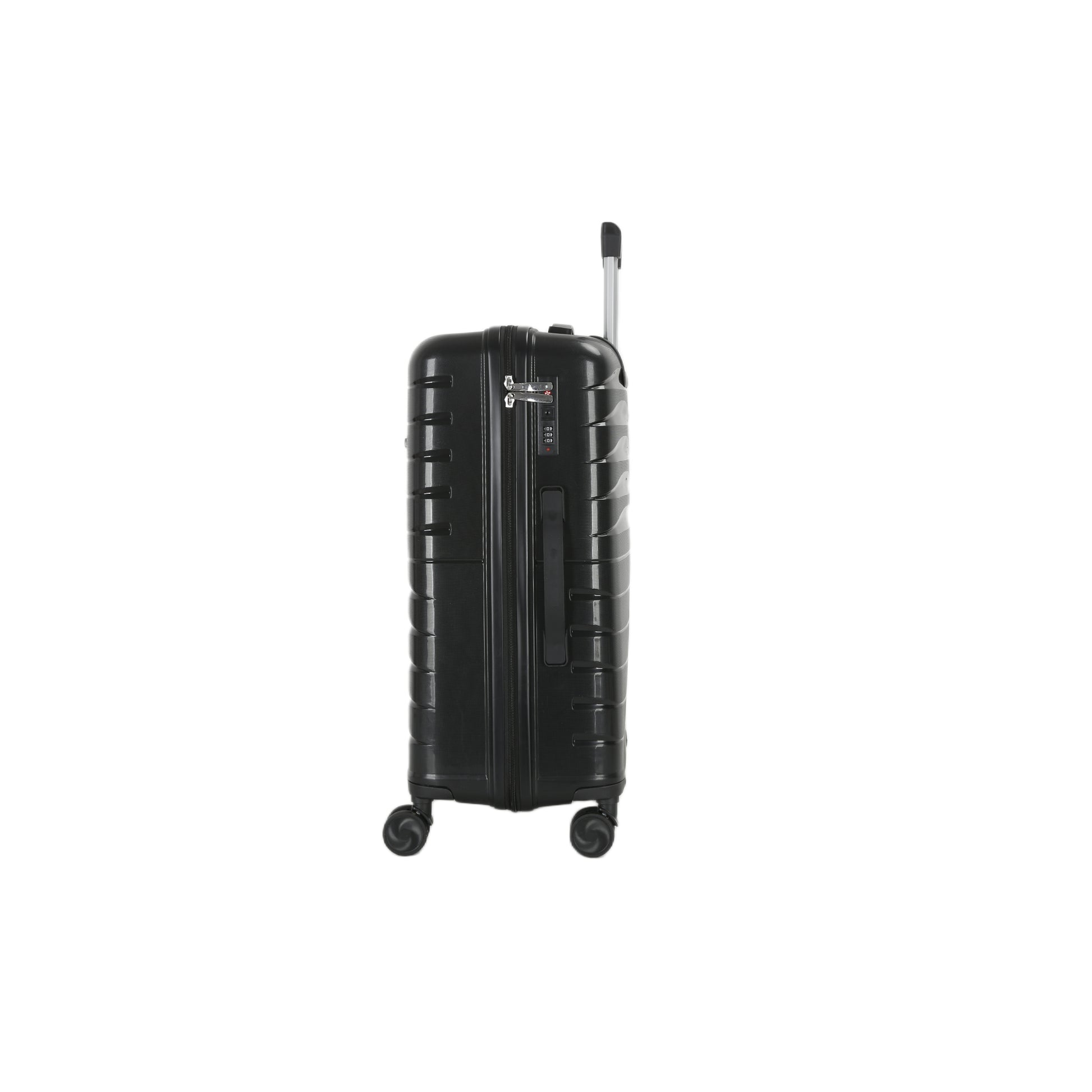 4-Piece Luggage Set | PP Material | Hard Shell Suitcases | 8 Spinner Wheels | Telescopic Handle | Anti-Theft Zippers