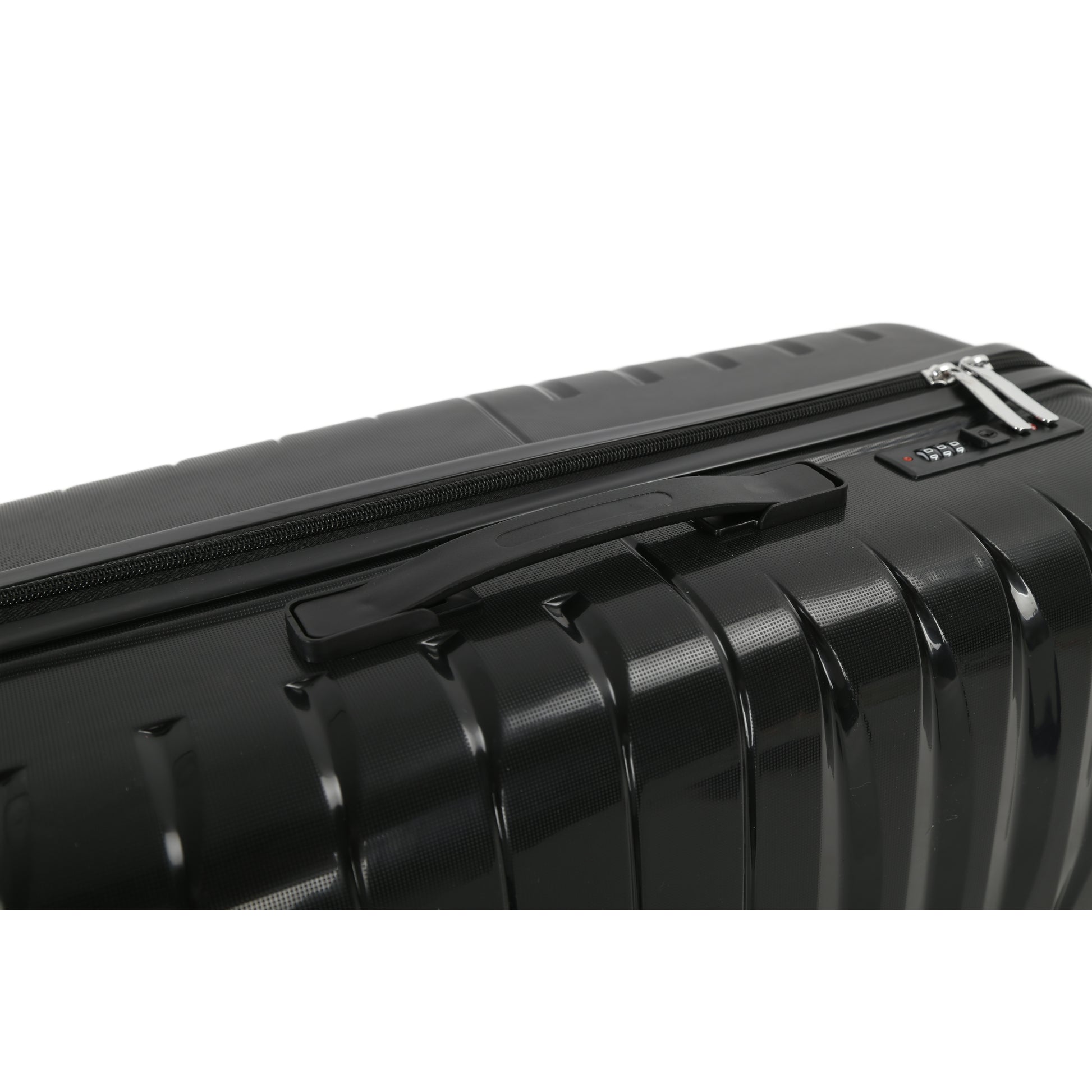 4-Piece Luggage Set | PP Material | Hard Shell Suitcases | 8 Spinner Wheels | Telescopic Handle | Anti-Theft Zippers