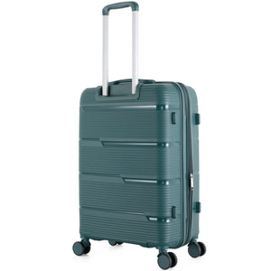 4-Piece Luggage Set | PP Material | Hard Shell Expandable | 8 Spinner Wheels | Telescopic Handle | Anti-Theft Zippers