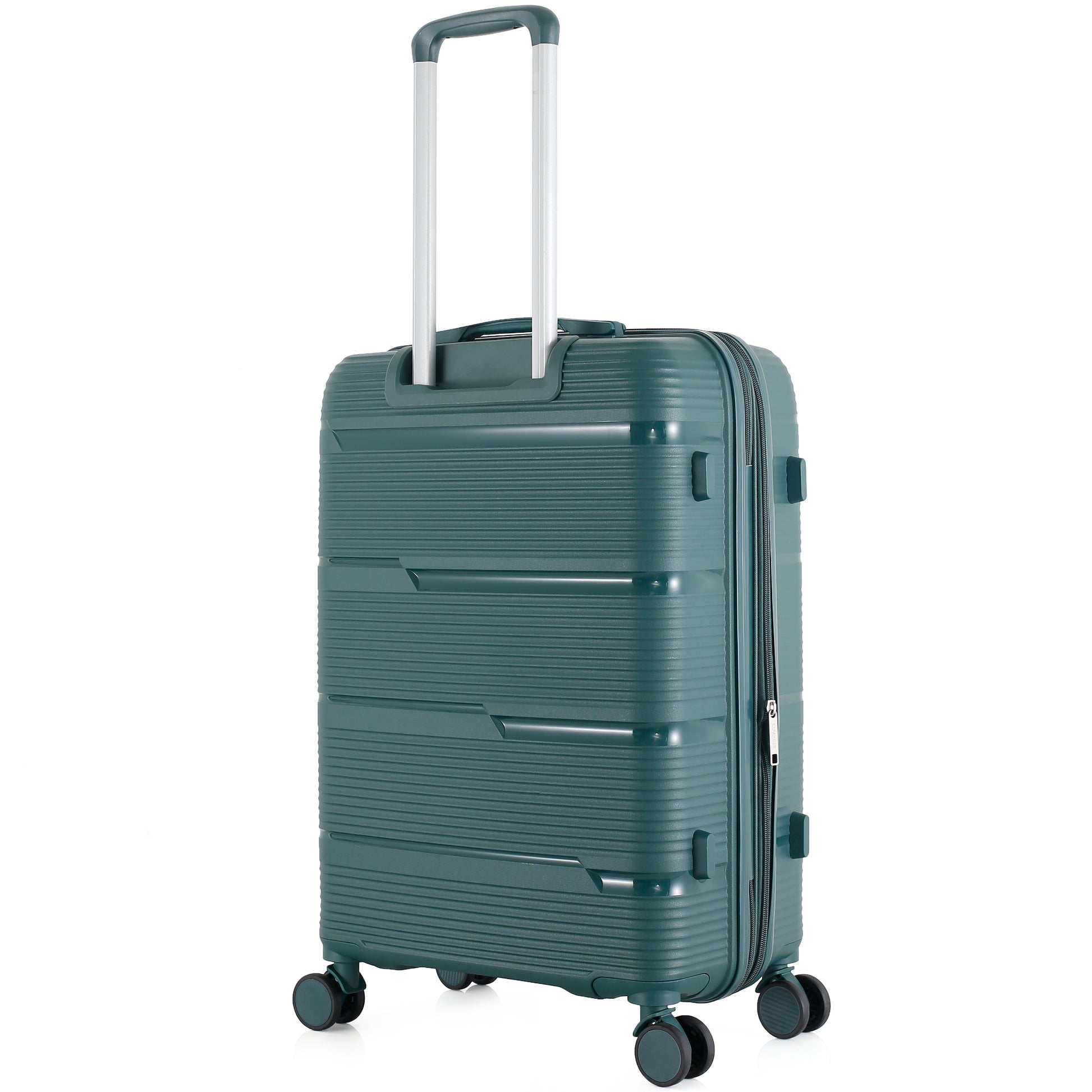 4-Piece Luggage Set | PP Material | Hard Shell Expandable | 8 Spinner Wheels | Telescopic Handle | Anti-Theft Zippers