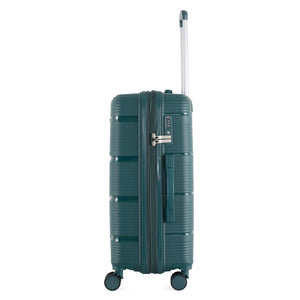 4-Piece Luggage Set | PP Material | Hard Shell Expandable | 8 Spinner Wheels | Telescopic Handle | Anti-Theft Zippers