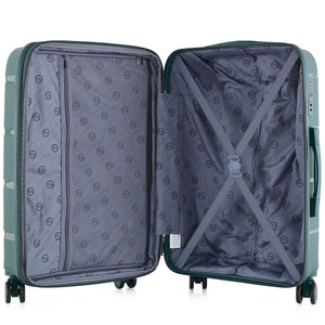 4-Piece Luggage Set | PP Material | Hard Shell Expandable | 8 Spinner Wheels | Telescopic Handle | Anti-Theft Zippers