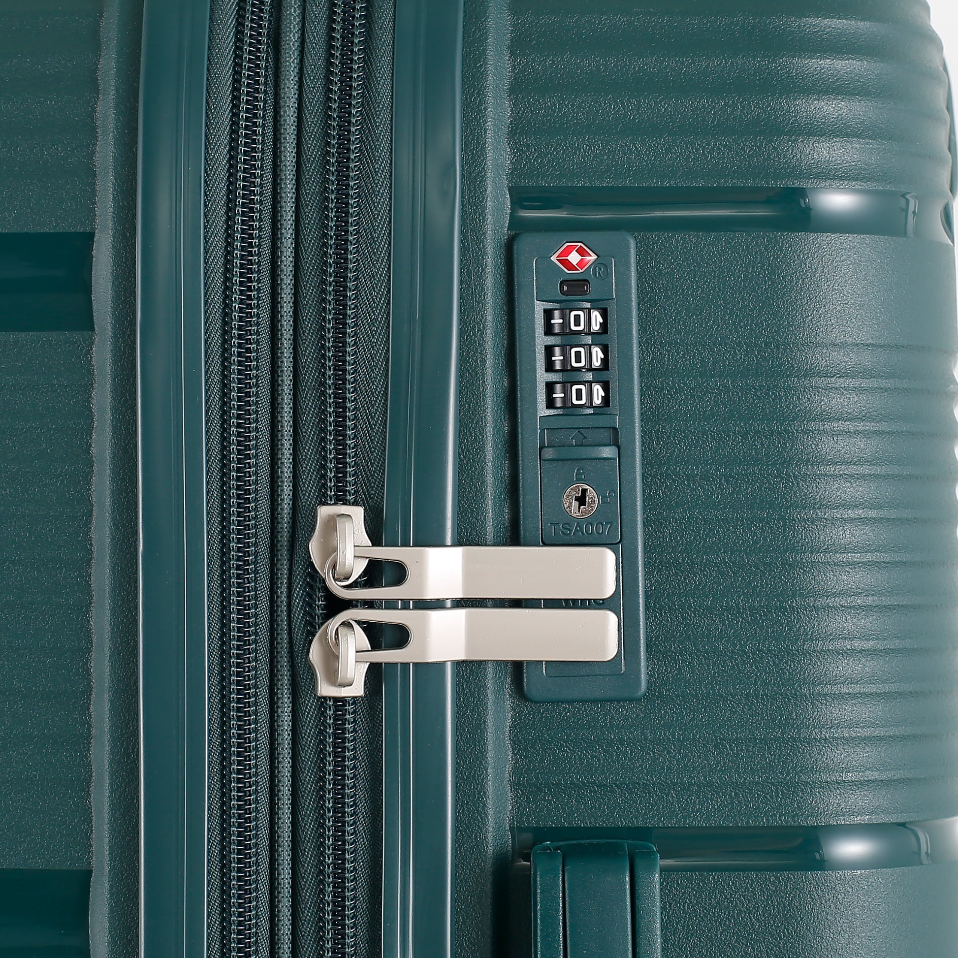 4-Piece Luggage Set | PP Material | Hard Shell Expandable | 8 Spinner Wheels | Telescopic Handle | Anti-Theft Zippers