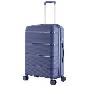 4-Piece Luggage Set | PP Material | Hard Shell Expandable | 8 Spinner Wheels | Telescopic Handle | Anti-Theft Zippers