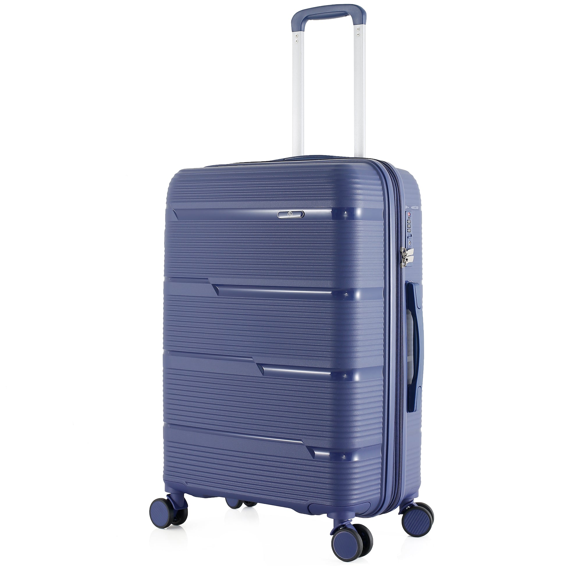 4-Piece Luggage Set | PP Material | Hard Shell Expandable | 8 Spinner Wheels | Telescopic Handle | Anti-Theft Zippers