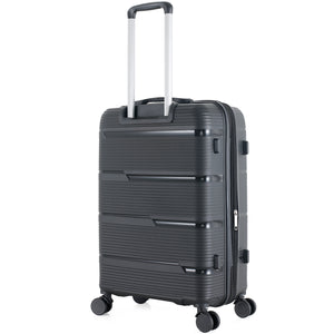 4-Piece Luggage Set | PP Material | Hard Shell Expandable | 8 Spinner Wheels | Telescopic Handle | Anti-Theft Zippers