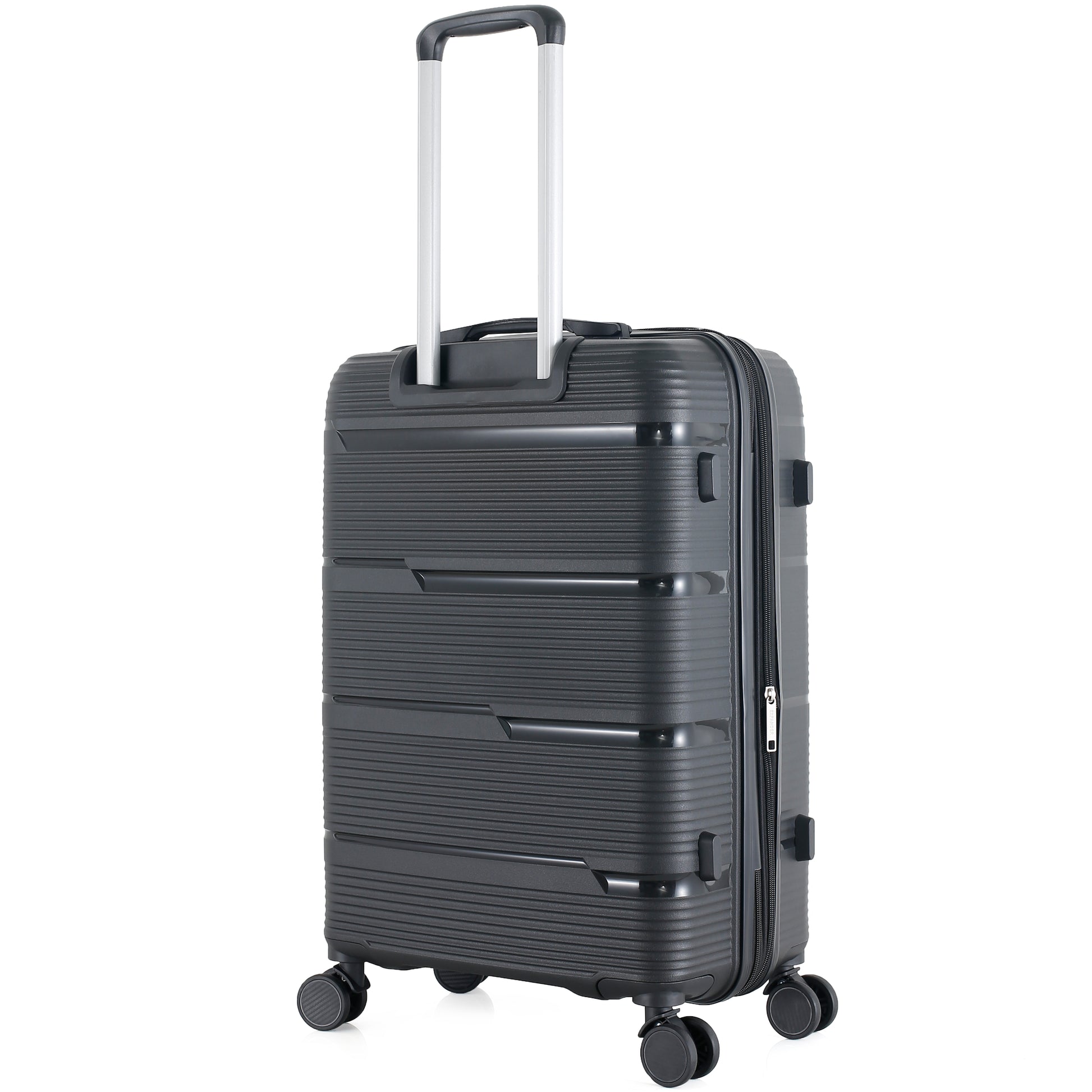 4-Piece Luggage Set | PP Material | Hard Shell Expandable | 8 Spinner Wheels | Telescopic Handle | Anti-Theft Zippers