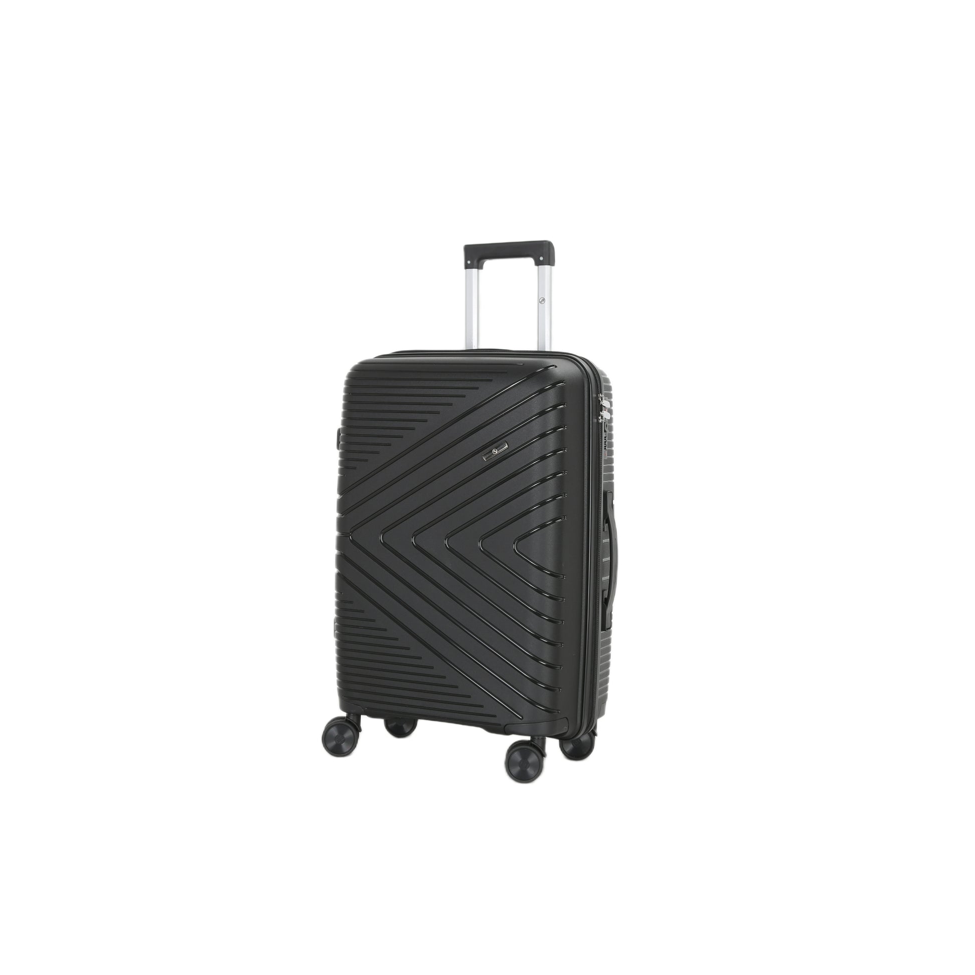 4-Piece Luggage Set | PP Material | Hard Shell Suitcases | 8 Spinner Wheels | Telescopic Handle | Anti-Theft Zippers