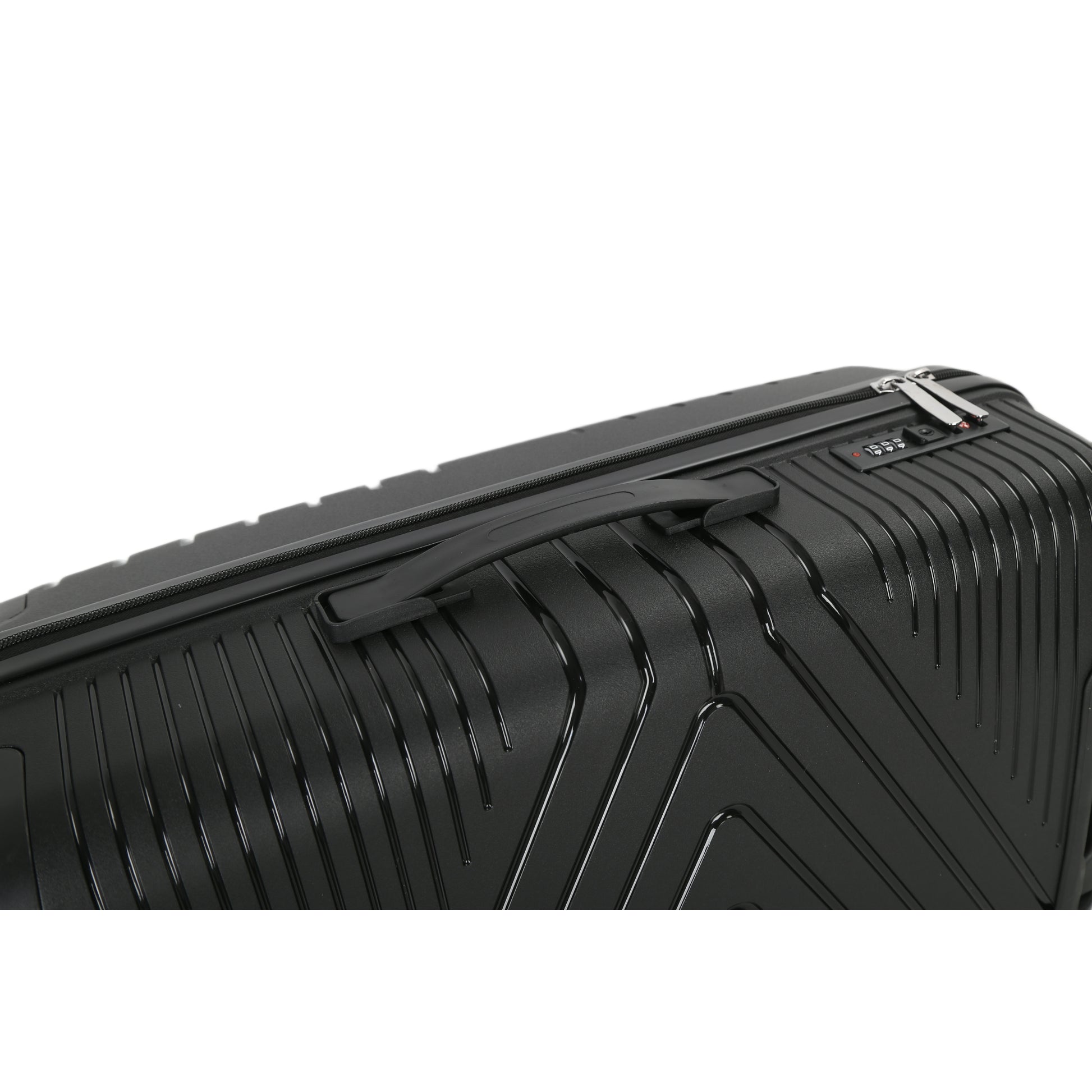 4-Piece Luggage Set | PP Material | Hard Shell Suitcases | 8 Spinner Wheels | Telescopic Handle | Anti-Theft Zippers