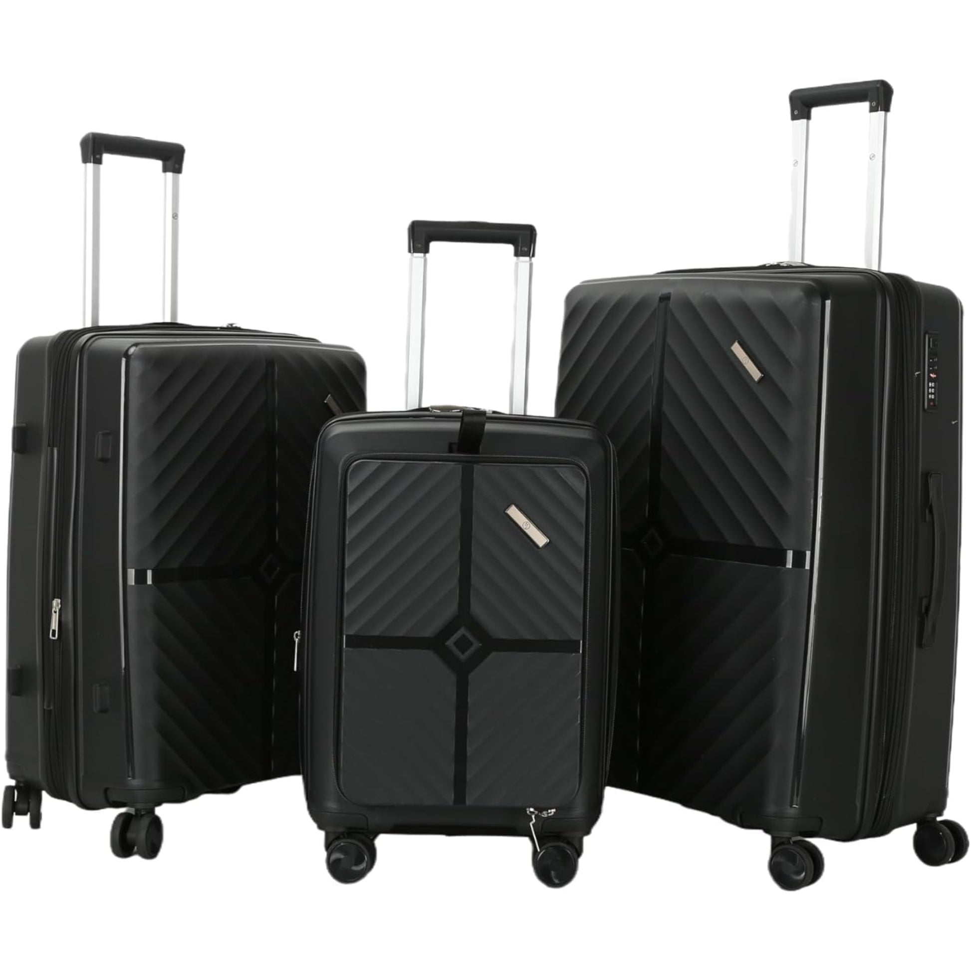 3-Piece Luggage Set Tourvia | Secure Zipper | PP | TSA Lock | Luggagez