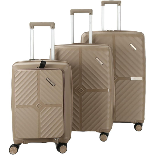 3-Piece Luggage Set Tourvia | Secure Zipper | PP | TSA Lock | Luggagez