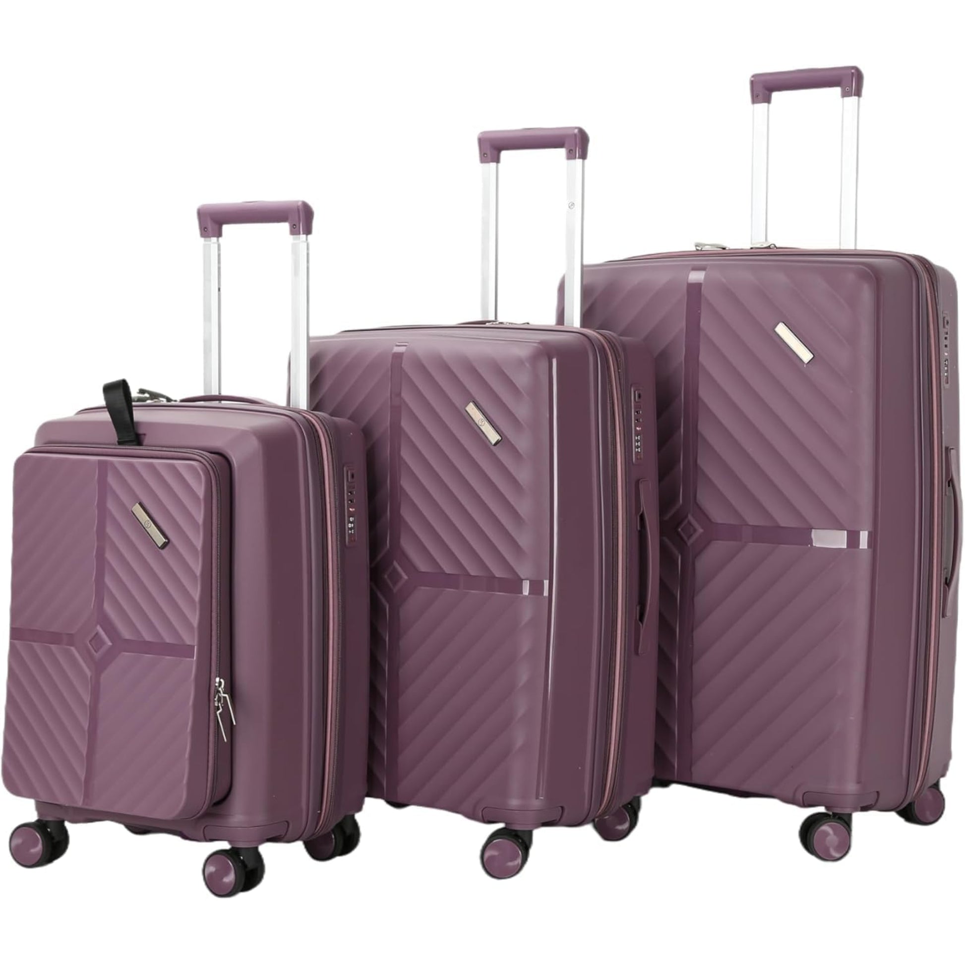 3-Piece Luggage Set Tourvia | Secure Zipper | PP | TSA Lock | Luggagez