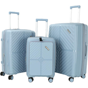 3-Piece Luggage Set Tourvia | Secure Zipper | PP | TSA Lock | Luggagez