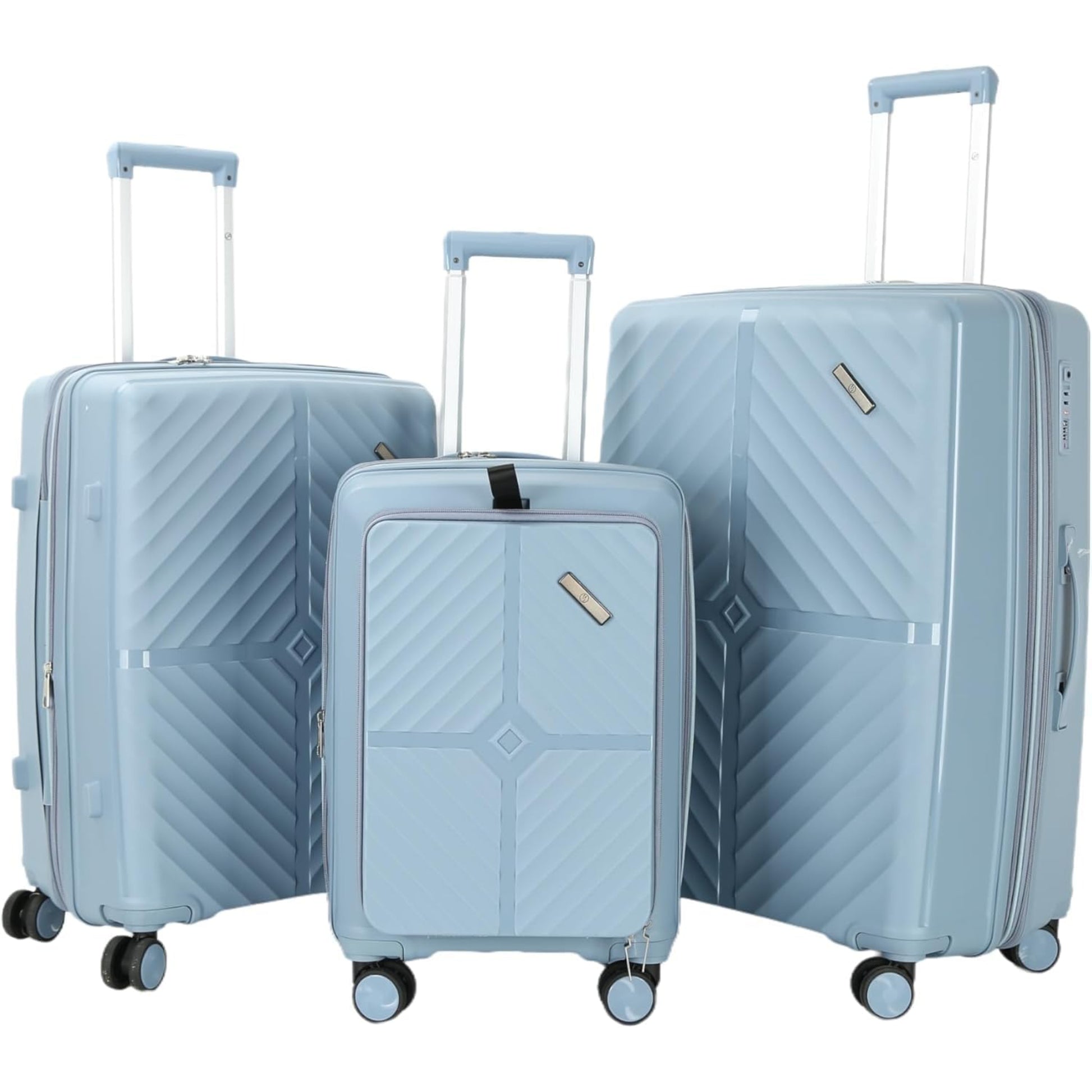 3-Piece Luggage Set Tourvia | Secure Zipper | PP | TSA Lock | Luggagez