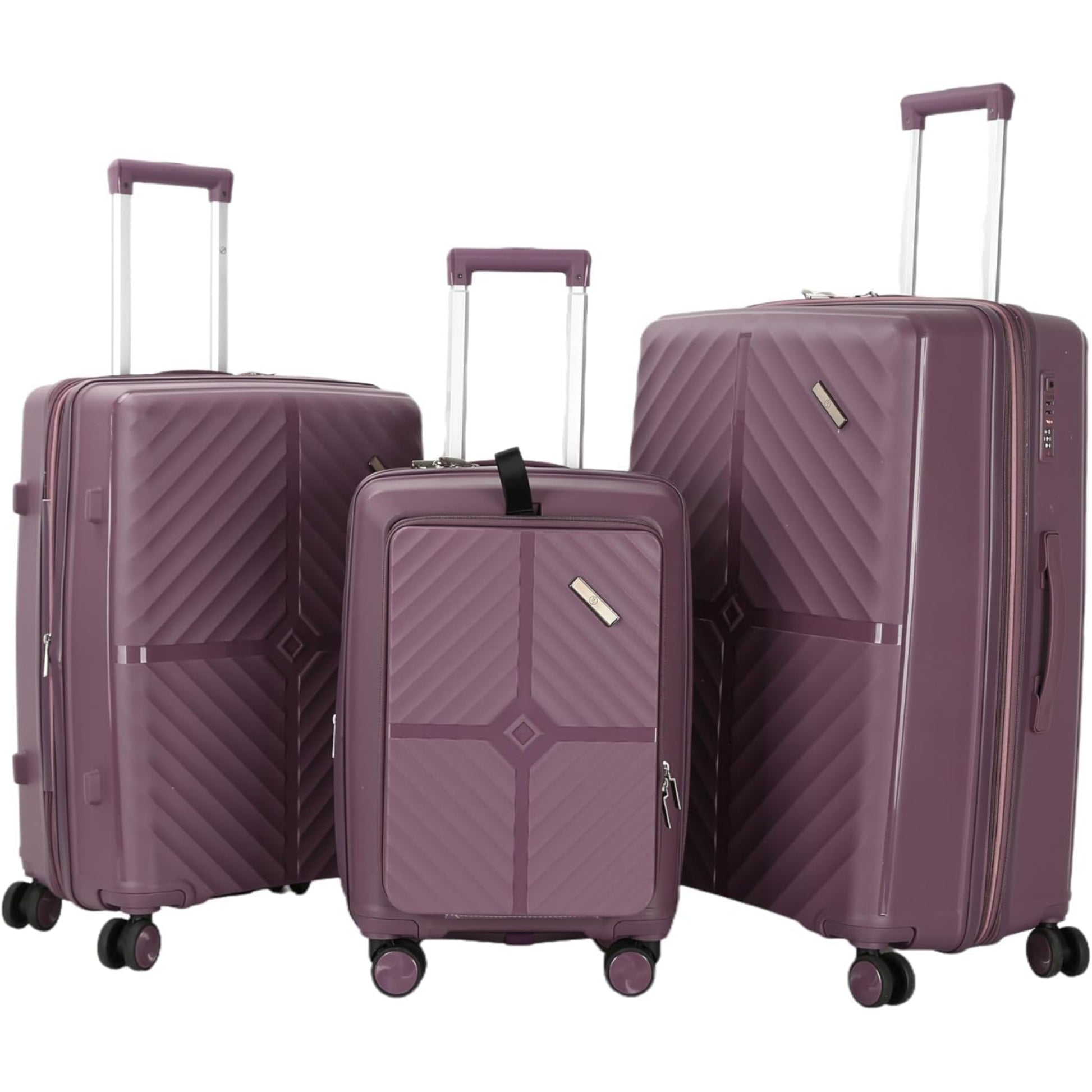 3-Piece Luggage Set Tourvia | Secure Zipper | PP | TSA Lock | Luggagez