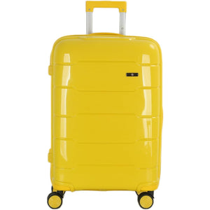 4-Piece Luggage Set, PP Material Hard Shell Suitcases, 8 Spinner Wheels, Telescopic Handle & Anti-Theft Zippers