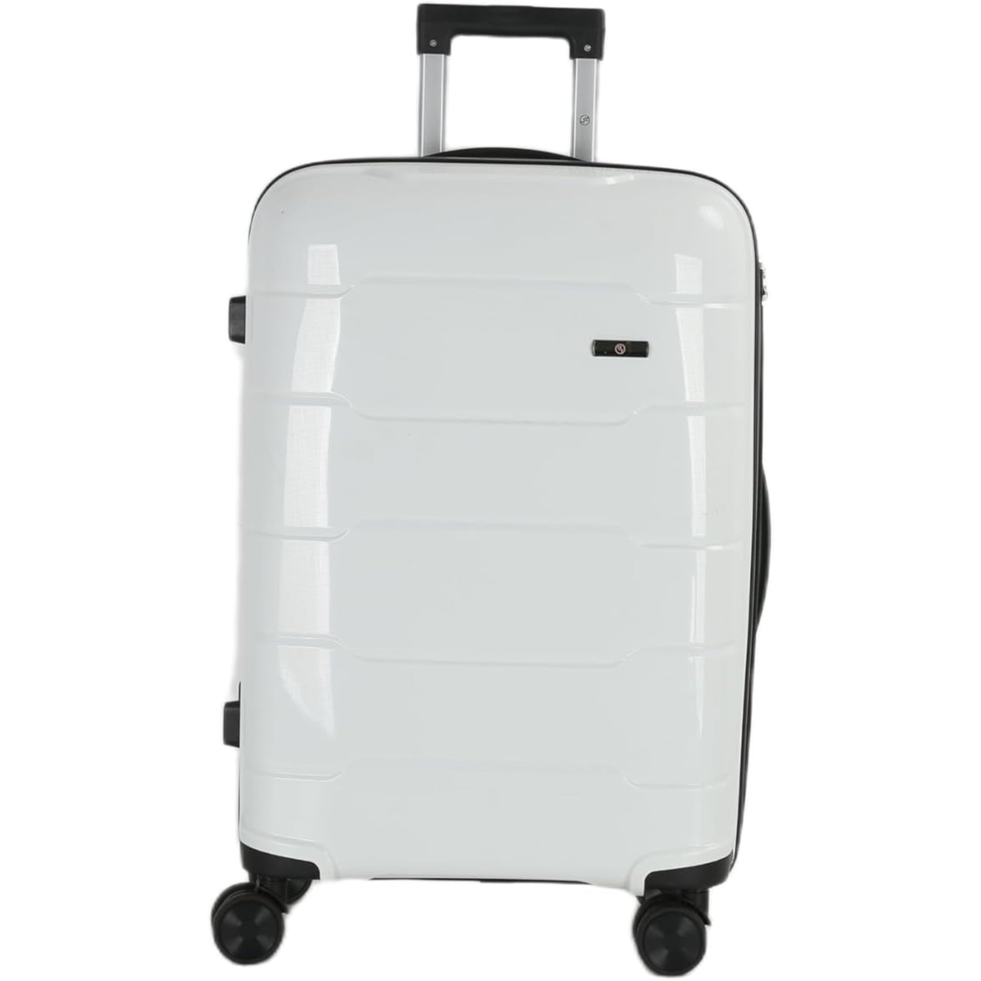 4-Piece Luggage Set, PP Material Hard Shell Suitcases, 8 Spinner Wheels, Telescopic Handle & Anti-Theft Zippers