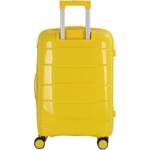 4-Piece Luggage Set, PP Material Hard Shell Suitcases, 8 Spinner Wheels, Telescopic Handle & Anti-Theft Zippers