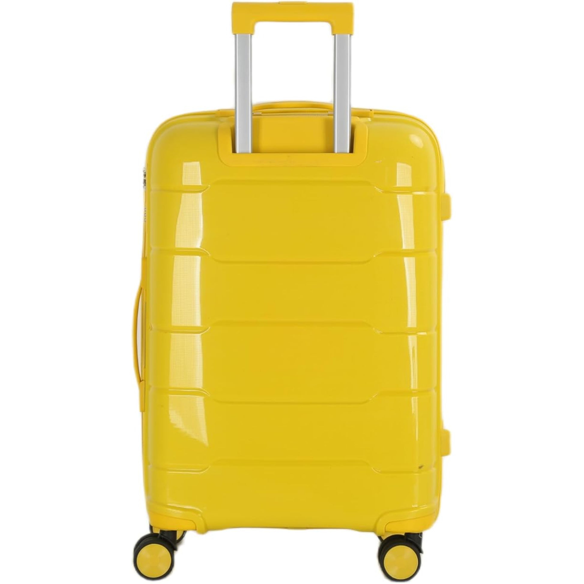 4-Piece Luggage Set, PP Material Hard Shell Suitcases, 8 Spinner Wheels, Telescopic Handle & Anti-Theft Zippers