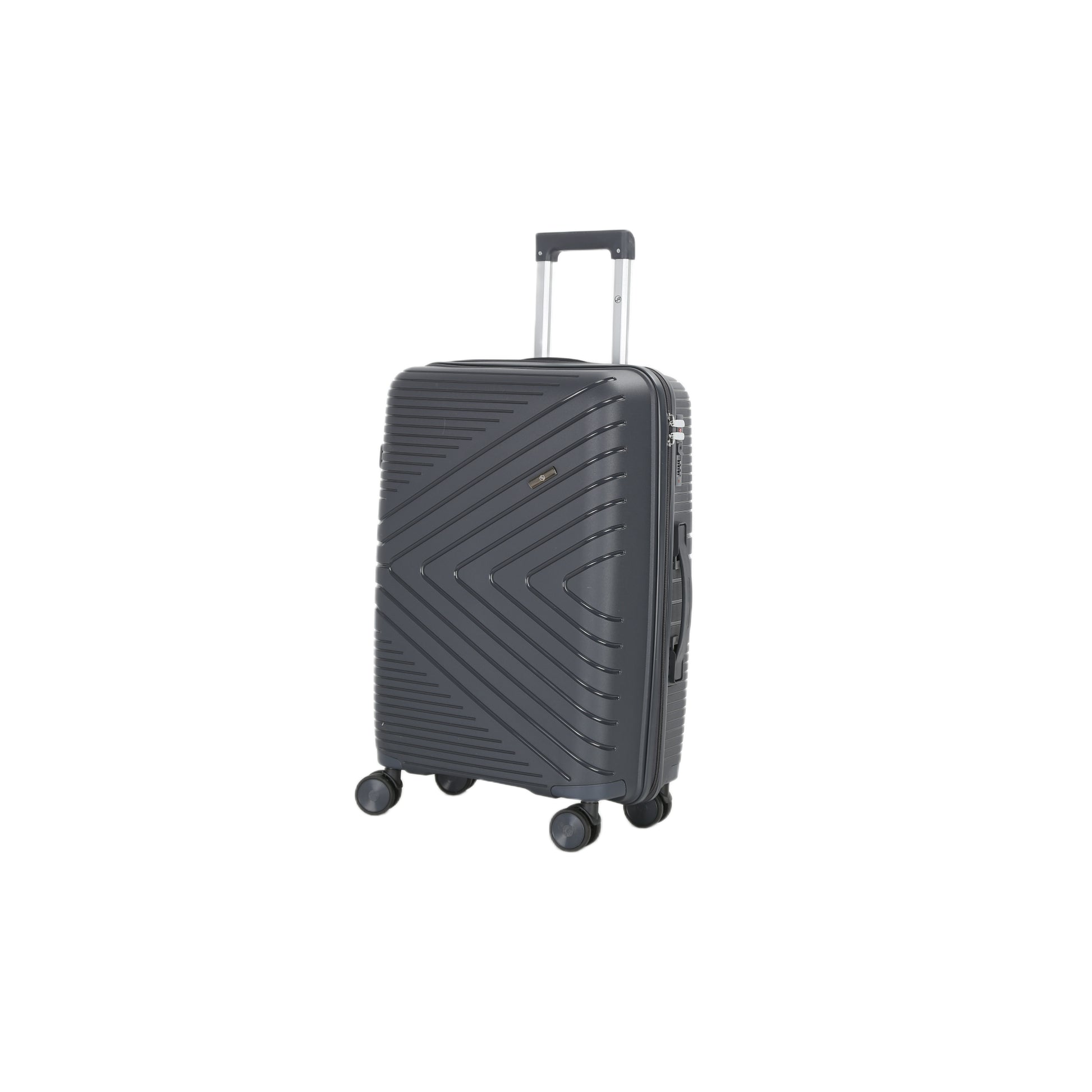 4-Piece Luggage Set | PP Material | Hard Shell Suitcases | 8 Spinner Wheels | Telescopic Handle | Anti-Theft Zippers